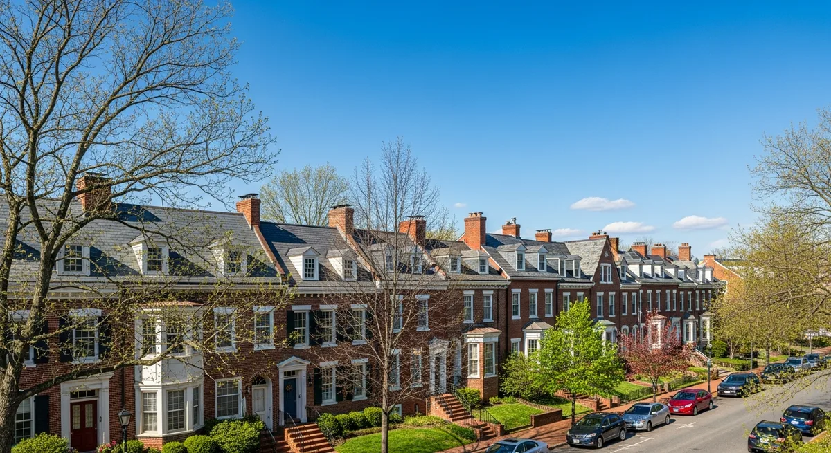 Roofing contractors inspecting a residential roof in Leesburg Virginia