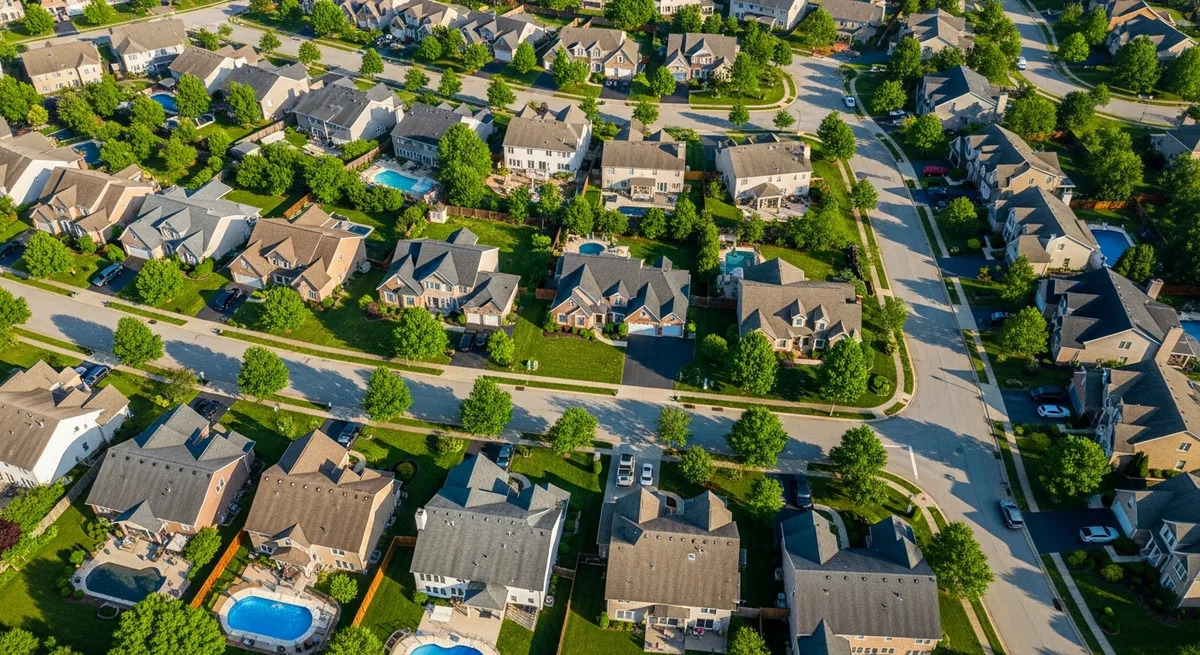 Roofing contractors working on a residential roof in Sterling Virginia